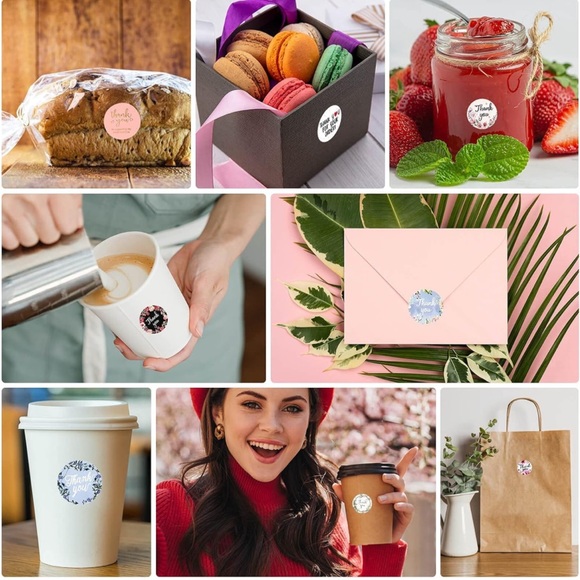 1000 Multicolored Thank you stickers(buy now) - Picture 3 of 3